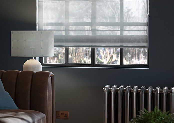 Salerno Voile, Dove Grey - Roman Blind - Image 5